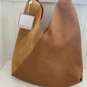 SHIRALEAH- bag Arden tote/ tan color
